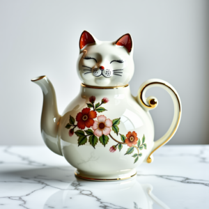 Vintage Cat Teapot