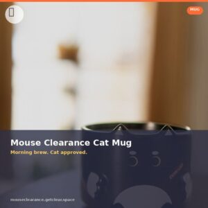 Mouse Clearance Mouse Clearance Cat Mug - Morning brew. Cat approved.