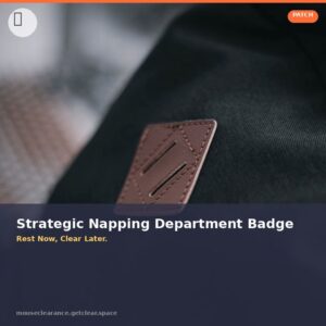 Mouse Clearance Strategic Napping Department Badge - Rest Now, Clear Later.